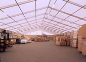 Шатри и Халета, големи като размер, широки 20 метра на секции по 5 метра. Алуминиевите шатри и халета са подходящи за складово хале.