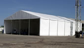 Шатри и Халета, големи като размер, широки 20 метра на секции по 5 метра. Алуминиевите шатри и халета се използват за складово помещение.