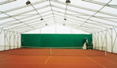 Шатри и Халета, големи като размер, широки 20 метра на секции по 5 метра. Алуминиевите шатри и халета се използват за покриване на тенис корт.